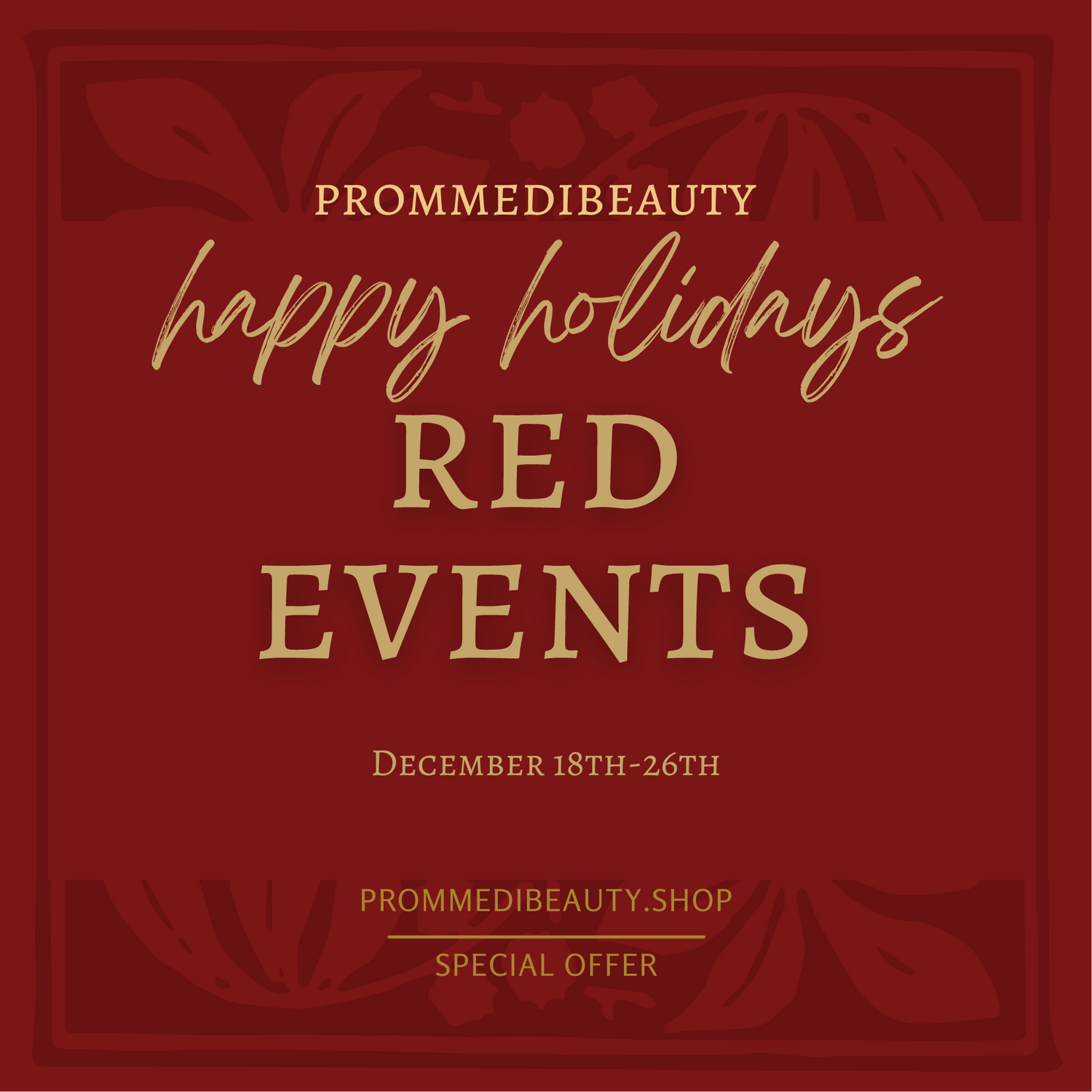 CHRISTMAS RED EVENTS